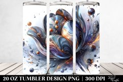 Glossy Tulip with Metallic Insertions | 20 Oz Tumbler Product Image 2