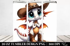 Dragon with Cowboy Boots, High-Quality Clipart Product Image 2
