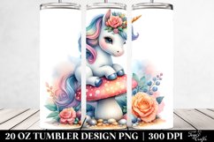 Baby Unicorn Mushroom. 20 oz Tumbler Design Product Image 2