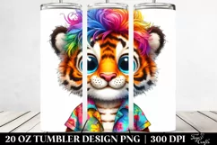 Vibrant Baby Tiger for Summer, High-Quality Clipart Product Image 2