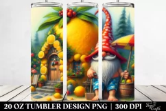 Gnome in Lemon House | 20 oz Tumbler Product Image 2
