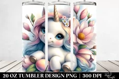 Baby Unicorn Magnolia | 20 oz Tumbler Product Image 2