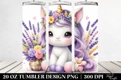 Baby Unicorn Lavender | 20 oz Tumbler Product Image 2
