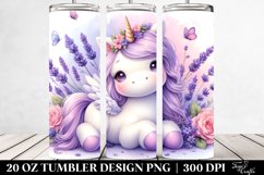 Baby Unicorn Lavender | 20 oz Tumbler Product Image 2