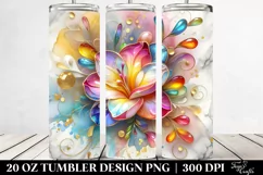 Colorful Freesia Marble Splash | 20 Oz Tumbler Product Image 2