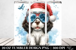 English Springer Spaniel with Sky Goggles PNG Product Image 2