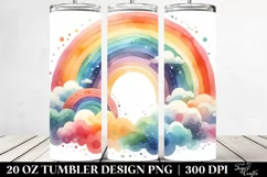 Simple Colorful Rainbow Clipart, High-Res 20 Oz Tumbler Product Image 2