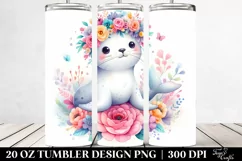 Pastel Cartoon Seal | 20 oz Tumbler Product Image 2