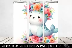 Pastel Cartoon Seal | 20 oz Tumbler Product Image 2