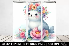 Pastel Cartoon Seal | 20 oz Tumbler Product Image 2