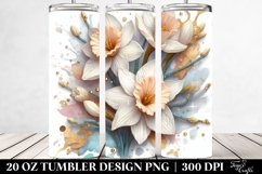 Pastel Wooden Narcissus | 20 Oz Tumbler Product Image 2