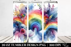 Colorful Abstract Rainbow 20 Oz Tumbler Product Image 2