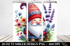 Colorful Watercolor of Cute Gnome Product Image 2