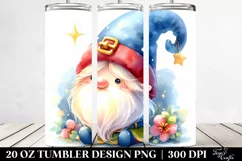 Colorful Watercolor of Cute Gnome Product Image 2