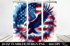 Detailed Watercolor Flag | 20 oz Tumbler Product Image 2