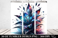 20 Oz Tumbler Sublimation | Shiny Lobelia | Watercolor Product Image 2