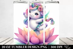 Pastel Baby Unicorn Dancer | 20 Oz Tumbler Product Image 2
