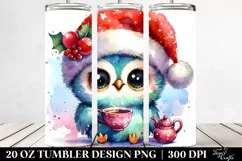 Cute and Vibrant Baby Owl PNG Product Image 2