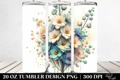 Pastel Wooden Delphinium | 20 Oz Tumbler Product Image 2
