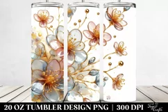 Shiny Cherry Blossom Art | 20 Oz Tumbler Product Image 2