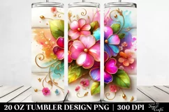 Colorful Impatiens | 20 Oz Tumbler Product Image 2