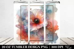 Abstract Pastel Poppy | 20 oz Tumbler Product Image 2