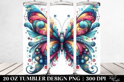 Vibrant Butterfly | 20 Oz Tumbler Product Image 2