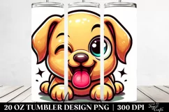 Colorful Winking Labrador Retriever 20 Oz Tumbler Product Image 2