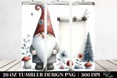 Whimsical Watercolor Flowers,Colorful Gnome | Product Image 2
