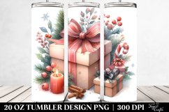 Retro Watercolor Present Clipart Product Image 2