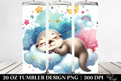 Colorful Baby Otter | 20 Oz Tumbler Product Image 2