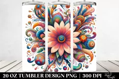 Colorful Flower | 20 Oz Tumbler Product Image 2