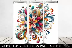 Colorful Flower | 20 Oz Tumbler Product Image 2