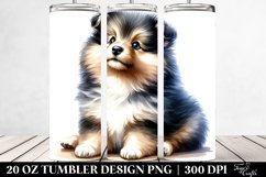 Curious Shetland Sheepdog with Halloween Vibes PNG Product Image 2