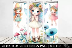 Cute Fairy Portrait Clipart Product Image 2