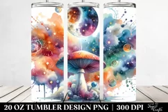 Magical Celestial Mushroom 20 Oz Tumbler Product Image 2