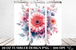 A Washed Watercolor Vibrant with Small Gerbera Product Image 2