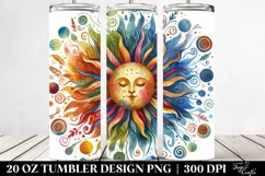 Colorful Whimsical Sun Art | 20 Oz Tumbler Product Image 2