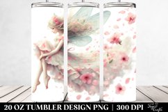 20 Oz Tumbler Sublimation | Fairy Tumbling with Spring Product Image 2