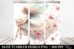 Fairy Tumbling Spring Petals Wind | 20 Oz Tumbler Product Image 2