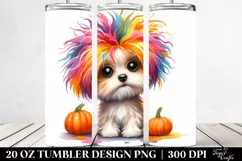 Festive Havanese with Winter Accessories PNG Product Image 2