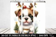 Cheerful Bulldog with Festive Accessories PNG Product Image 2