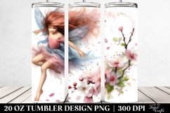 Fairy Tumbling with Spring Petals | 20 Oz Tumbler Product Image 2
