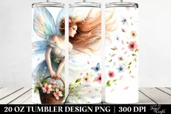 Fairy Tumbling with Spring Petals | 20 Oz Tumbler Product Image 2