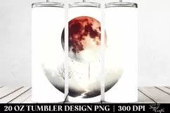 Washed Halloween Blood Moon | 20 oz Tumbler Product Image 2
