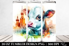 Colorful Baby Cow in Warsaw Park. 20 Oz Tumbler Design Product Image 2