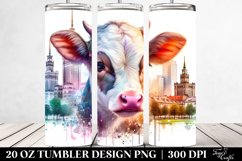 Colorful Baby Cow in Warsaw Park. 20 Oz Tumbler Design Product Image 2