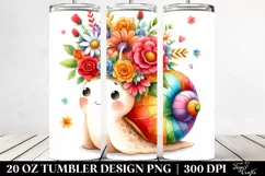 Cartoon-Style Snail | Tshirt|Tumbler|Mug|Clipart Product Image 2