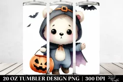 Spooky Baby Bear in Halloween PNG Product Image 2