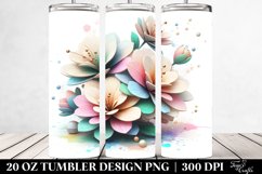 20 Oz Tumbler Sublimation | Pastel Azalea with Metallic Product Image 2